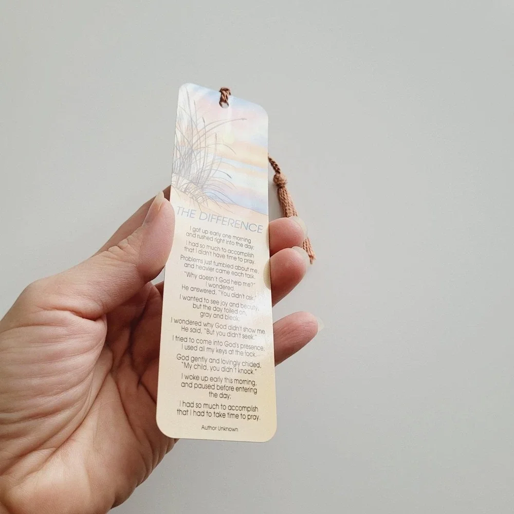 Vintage 90s Inspirations Bookmark The Difference sunset beach 1993 Artworks TG90